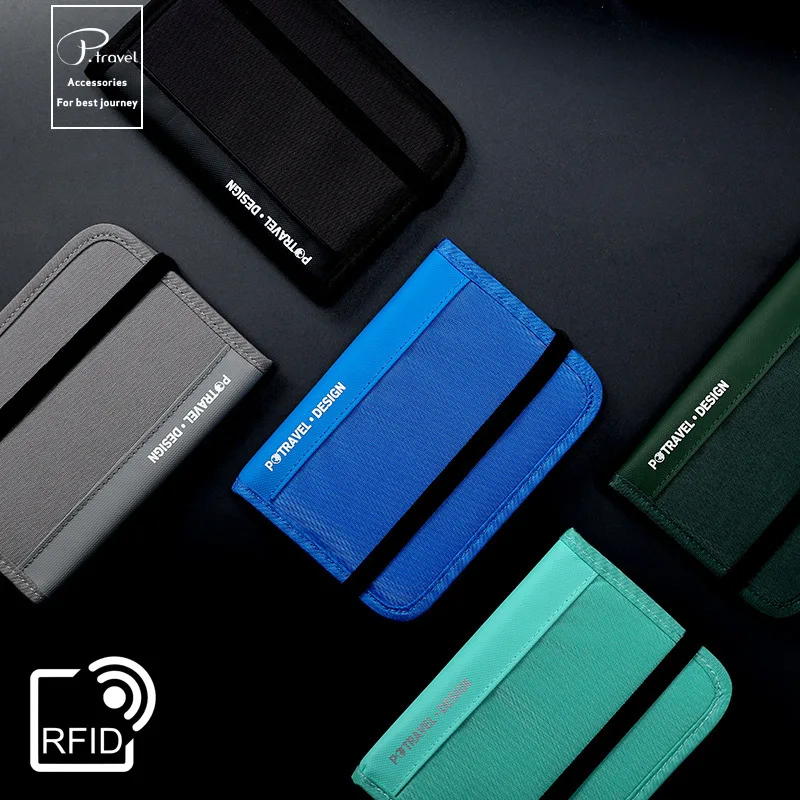 Index Card Holder - Portefeuille de voyage RFID, porte-passeport, organisateur