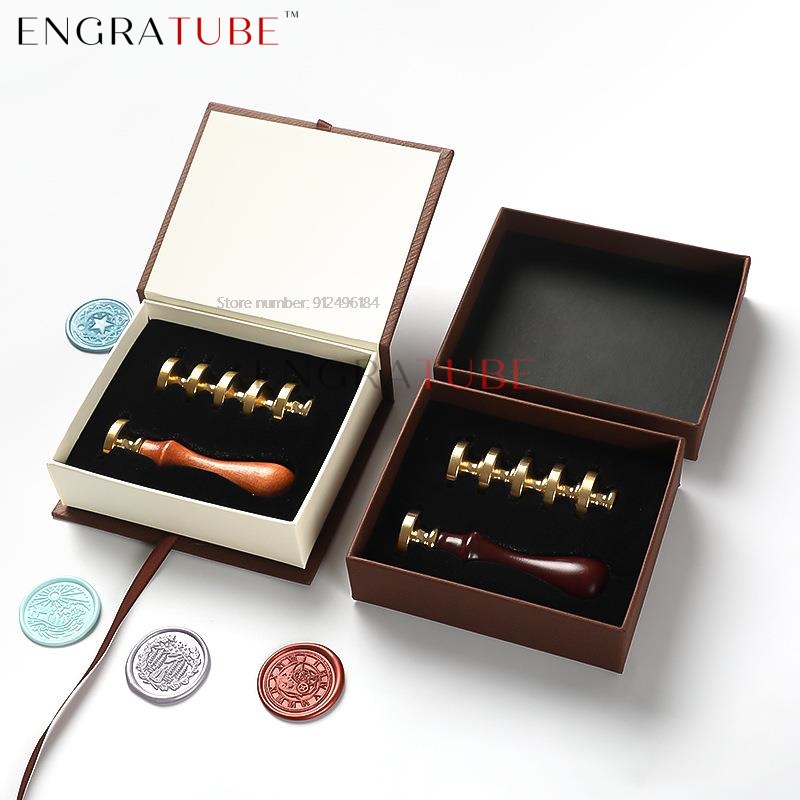 Ensemble de 6 têtes de tampons - Wax Seal Stamp Set avis et prix